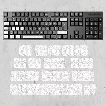 Наклейки на колпачки клавиатуры Противоскользящие универсальные ящерицы Кожа впитывающие пот устойчивые к царапинам механические клавиатуры Наклейки на колпачки клавиатуры A2