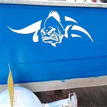Наклейки на лодку с рыбами Виниловая наклейка Художественный узор Круиз Наклейки на кузов Водонепроницаемая наклейка