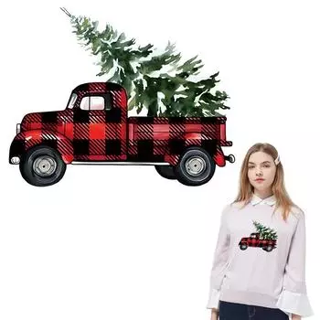Наклейки на одежду Термопринт Футболка Одежда Наклейки Parches Ropa Толстовки Diy Термопресс Аппликация Термонаклейки Рождество