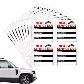 Наклейки на окна для замены масла 40 шт. 2x2 дюйма напоминание о замене масла наклейка на окна этикетки для автомобиля авто транспортное средство Next Service