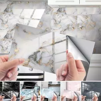 Наклейки на плитку из прочного ПВХ-материала, легко удаляемые наклейки с плитки H