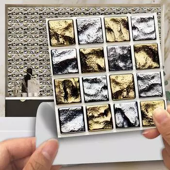 Наклейки на плитку, противодымные, квадратные, экологически чистые 5