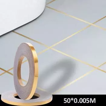 Наклейки на пол для гостиной, водонепроницаемые и красивые наклейки на швы, декоративная напольная плитка, самоклеящаяся, 50 м * 0,5 см A