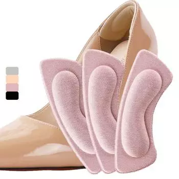 Наклейки на пятки, противоскользящие ручки, самоклеящиеся стельки для обуви, защитные аксессуары для ухода за ногами One Size розовый