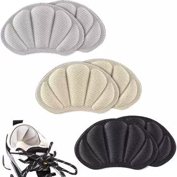 Наклейки на пяточную вставку. Подушка. Мягкие и удобные подушечки. Износостойкие толстые спортивные туфли на высоком каблуке. Регулируемая защита стопы половинного размера. серый