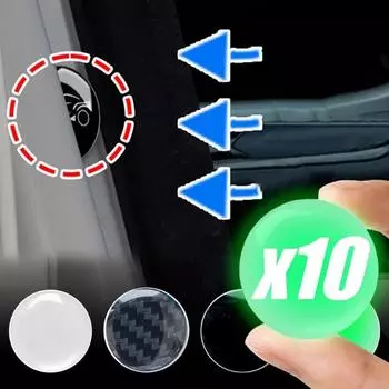 Наклейки на прокладки для предотвращения столкновений на дверях автомобиля Универсальная невидимая прокладка для амортизатора Силиконовая прокладка Шумоподавляющий буфер Клей 1pcs