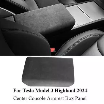 Наклейки на рамку лампы для чтения из замши Alcantara для Tesla Model 3 Highland 2024 года, новые аксессуары для салона автомобиля Model3