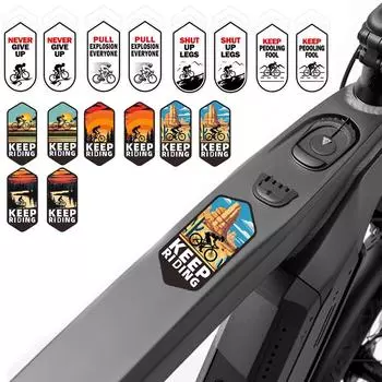 Наклейки на раму мотоцикла E-Bike, верхняя труба велосипеда, декоративные наклейки на раму мотоцикла, Bicyc I0A0 Style 3-2pcs