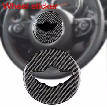 Наклейки на руль для Mini Cooper, аксессуары Countryman F60 F55 F56, наклейки из углеродного волокна для автомобиля, аксессуары Para El
