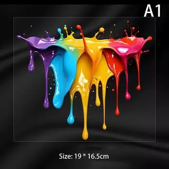 Наклейки на салон автомобиля с жидкой краской допаминового цвета, виниловые светоотражающие наклейки на окна топливного бака автомобиля