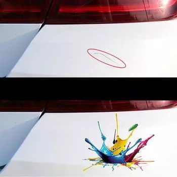 Наклейки на салон автомобиля с жидкой краской допаминового цвета, виниловые светоотражающие наклейки на окна топливного бака автомобиля