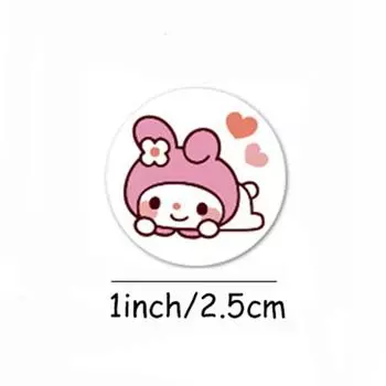 Наклейки на школьный блокнот, телефон, 8 стилей, мультяшная голова животного, награда, милые корейские канцелярские принадлежности X065 A13-500pcs-2.5cm