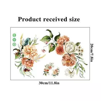 Наклейки на сиденье унитаза с бабочками и цветами, самоклеящиеся наклейки на крышку унитаза, съемные наклейки «сделай сам», для ванной комнаты, украшения для домашнего декора 20x30cm