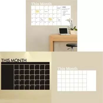 Наклейки на стену для школьной доски Производство ПВХ-доски Календарь Наклейки на доску для классной комнаты Home A Black