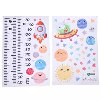 Наклейки на стену из ПВХ-материала самоклеящиеся мультяшные наклейки на стену для гостиной дома