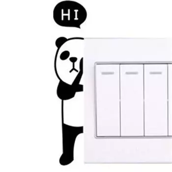 Наклейки на стену Наклейки на переключатель Наклейка Панда Декор 13*13cm