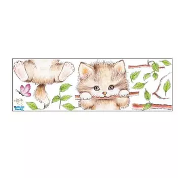 Наклейки на стену, обои с изображением дерева, наклейки из ПВХ, плакаты об обстоятельствах для детских комнат, украшения для дома, мультяшные животные, самостоятельная сборка, милые