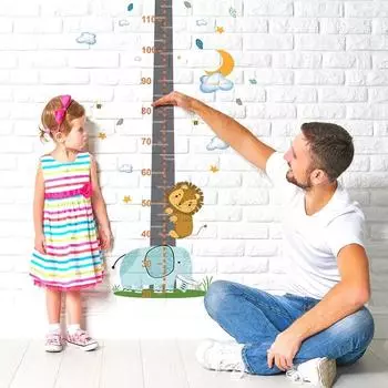 Наклейки на стену, подвесная мультяшная линейка для измерения роста ребенка, наклейка на стену, декоративный реквизит, диаграмма роста детей для спальни и дома