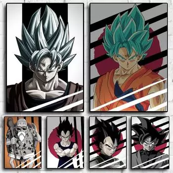 Наклейки на стену с изображением персонажей аниме, современные подарки на день рождения для гостиной, модульная картина, классические дети 21cm30cm NoFrame