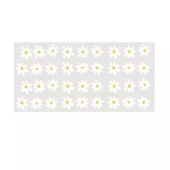 Наклейки на стену с изображением ромашек Отклеивайте и приклеивайте наклейки с изображением ромашек для офисного декора
