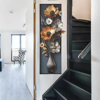 Наклейки на стену в виде цветочной вазы 3D винтажная цветочная наклейка на стену Self