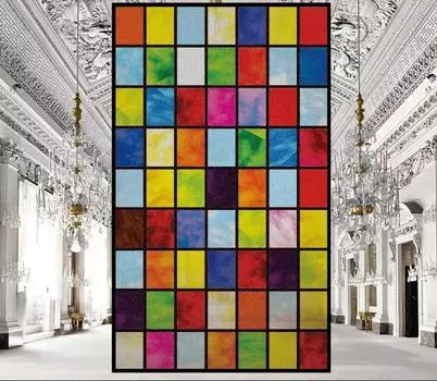 Наклейки на витражные окна, пленка для приватности, церковный стиль, статическое прилипание, декоративные матовые пленки для окон, индивидуальный размер 40x60cm