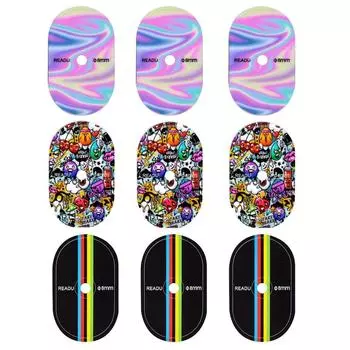 Наклейки на воздушные сопла, 3 шт., комплект наклеек на клапаны шоссейных велосипедов, наклейки для велосипедов, водостойкие, подходят для складных горных велосипедов