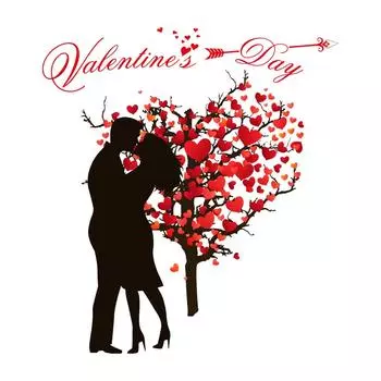 Наклейки Наклейки на окна торгового центра Наклейки на комнату ко Дню святого Валентина Наклейки на стену Набор украшений One Size