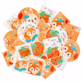Наклейки Navy Peony Snuggle Forest Animal идеально подходят. Квадратные и вертикальные наклейки для ноутбуков. Большие круглые наклейки для ноутбуков и бутылок с водой.