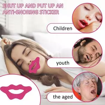 Наклейки от храпа для взрослых Наклейки для коррекции рта Лента One Size