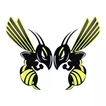 Наклейки пчелы для стекла забавные наклейки с царапинами на авто оса автомобильные аксессуары для бампера автомобильные фары окна холодильник мебель стена