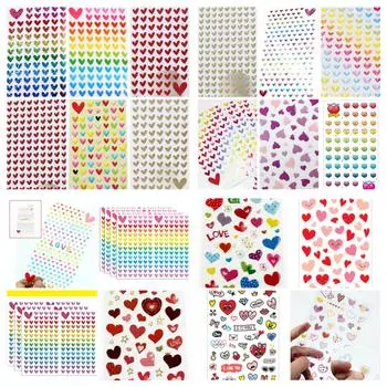 Наклейки Petit Fancy Love Heart (10 шт. Каждая) - 19 вариантов (трехмерные / корейские / украшения / скрапбукинг своими руками)