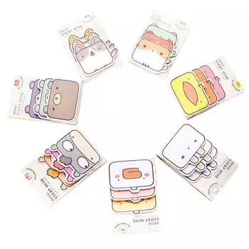Наклейки-планировщик Ins Style, 45 листов, блокнот Kawaii для 3 шт., канцелярские принадлежности для студентов