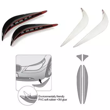 Наклейки против царапин, защищающие от столкновений, защитные полосы на бампер от царапин, защитные полосы от столкновений чёрный