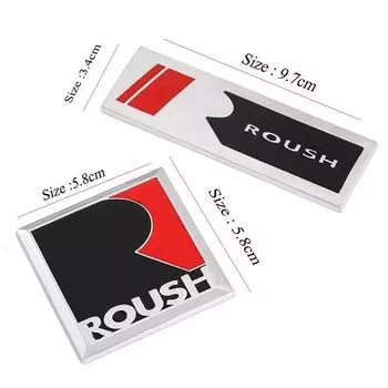 Наклейки с эмблемой R ROUSH, наклейки на боковые крылья, багажник, стильные наклейки для Roush Fiesta Mustang V8 GT EcoBost 2