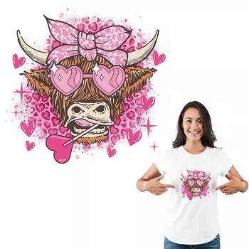 Наклейки с аппликацией на одежду Bulls Love, модные полосы, термопресс, аппликация на джинсы, аксессуар «сделай сам», наклейка, железная наклейка