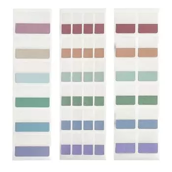 Наклейки с этикетками Morandi. Студенты используют цветные флуоресцентные наклейки. Наклейки с закладками для заметок.