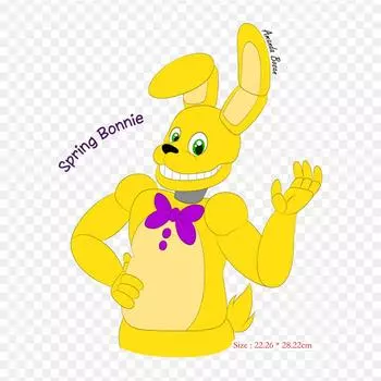 Наклейки с изображением мультфильма Five Nights At Freddy s Family Diner Fredbear s, термонаклейки для одежды, футболка, сумка, термопереносные наклейки, железные нашивки