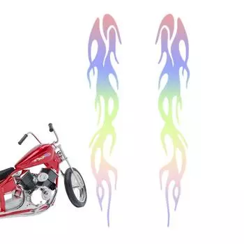 Наклейки с изображением пламени на мотоцикле, светоотражающие наклейки с изображением пламени на автомобиль, самоклеящиеся наклейки с изображением пламени на открытом воздухе, аксессуары для мотоциклов