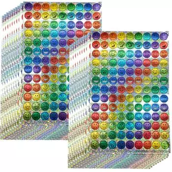 Наклейки с наградой La Kissa, милые блестящие наклейки, приучение к туалету, улыбка, 2340 штук, блестки (20 Улыбок)