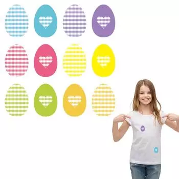 Наклейки с пасхальными яйцами на одежду, футболки, джинсы, наклейки, нашивки, теплопередача, моющиеся, новый дизайн, железные нашивки 20x22.3cm