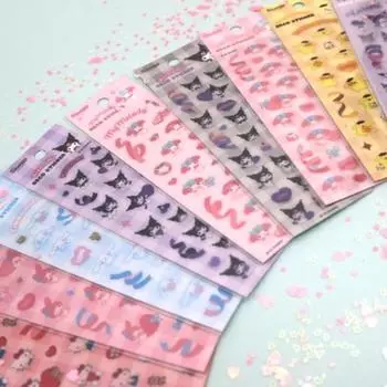 Наклейки с персонажами Санрио (9 типов) задавать