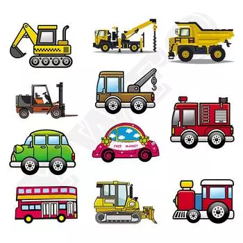 Наклейки с принтом автомобиля из мультфильма для детей, моющиеся аппликации на одежду, нашивки ручной работы «сделай сам»