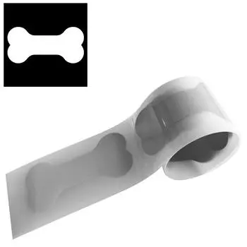 Наклейки с узором в виде кости для одежды, серебряные светоотражающие виниловые пленки, толстовки с капюшоном, термопресс, аппликация, наклейки на одежду, нашивки «сделай сам» 3x100cm