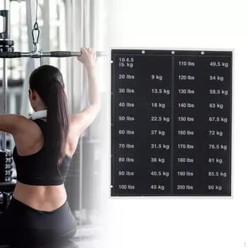 Наклейки с весом, этикетки для стеков, бирки для фитнес-оборудования, наклейки с цифрами от 10 фунтов до 200 фунтов