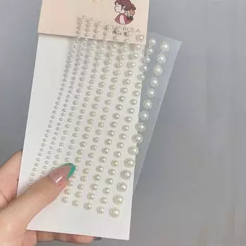 Наклейки-тату, клейкая наклейка для лица, длинная полоса со стразами, наклейка для волос, украшение со стразами pearl