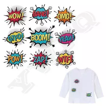 Наклейки в стиле Marks для одежды, индивидуальные моющиеся теплопередачи, нашивки ручной работы «сделай сам»