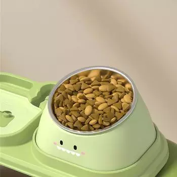 Наклоненная на 15 градусов миска для кошек защищает шейный отдел позвоночника кормушки для домашних собак, кошек, котят, щенков