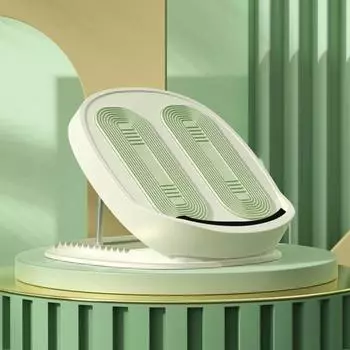 Наклонная доска для растяжки икр, 15 уровней, регулируемая икроножная мышца, массаж ног, физиотерапия, облегчение боли, противоскользящая наклонная подножка, педаль для фитнеса зелёный