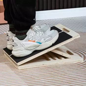 Наклонная доска для растяжки икр, регулируемая наклонная доска для физиотерапии для мужчин и женщин, тренировки в домашнем тренажерном зале, приседания, клин, тренировка мобильности, носилки для голеностопного сустава